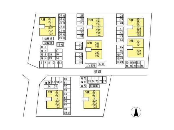 リビングタウン弓ヶ浜　G棟の物件外観写真