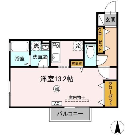 リビングタウン観音寺　E棟　の物件間取画像