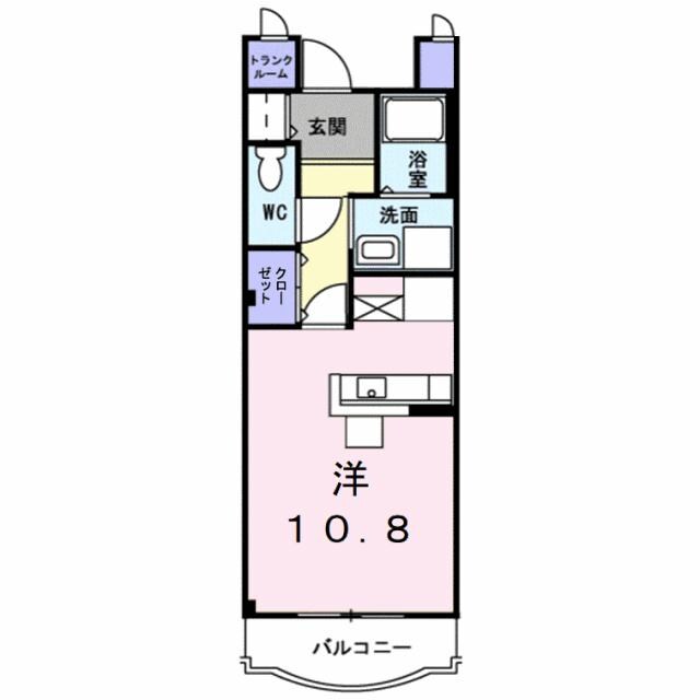 シャンポールAの物件間取画像