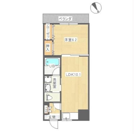 ピアコートBの物件間取画像