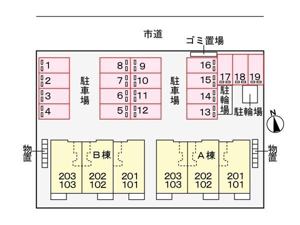 フィオーレ・Bの物件外観写真