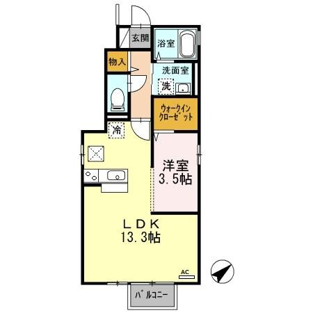 フルール　の物件間取画像