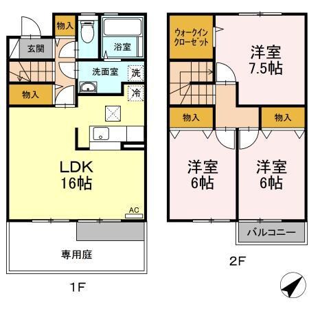 デュランタ　C３の物件間取画像