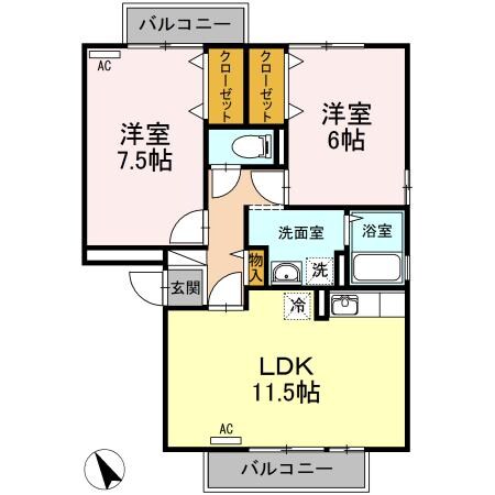 物件間取画像
