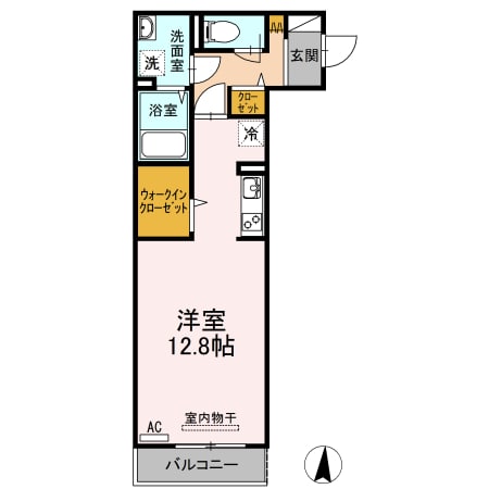 Ｄ-ｒｏｏｍ船町の物件間取画像