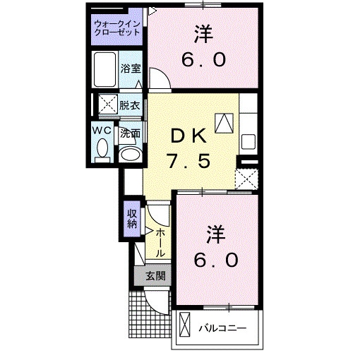 ナカドイロードＡの物件間取画像