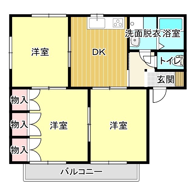 ロアールAの物件間取画像