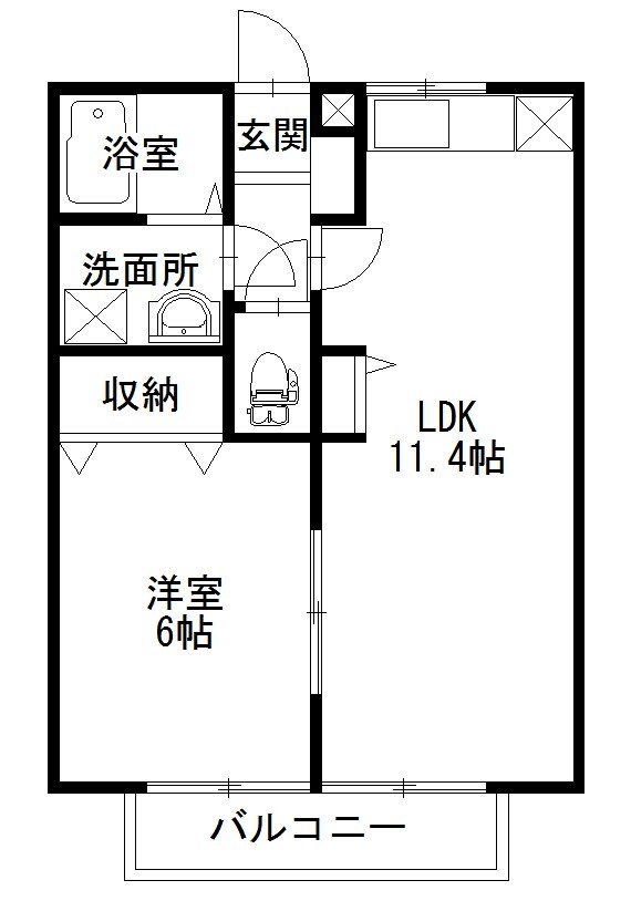 マリーブルクの物件間取画像