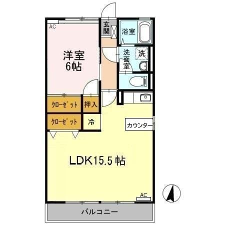 サンヴェール　Ｂ棟の物件間取画像