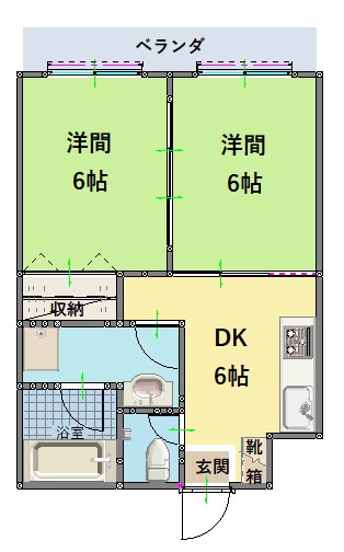 スクエアウィズ2001の物件間取画像