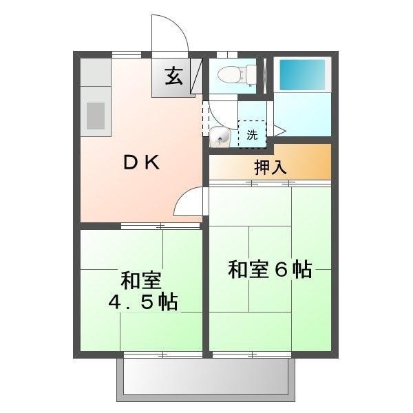 ファミールリラＢの物件間取画像