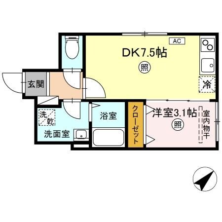 XEVO Σ 沖野上の物件間取画像