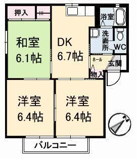 フォーレスODAA棟の物件間取画像