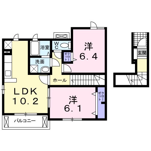 アルファ　スリーの物件間取画像