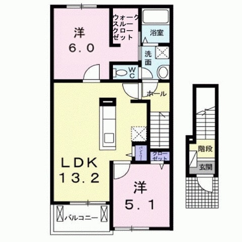 プラムガーデンⅡＣの物件間取画像