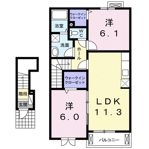 アイリスの物件間取画像