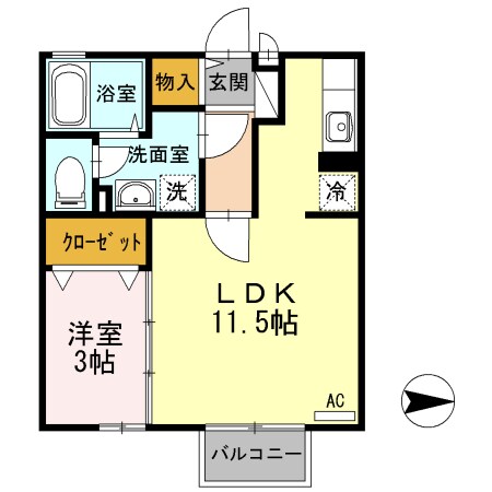 ルミエールⅠの物件間取画像