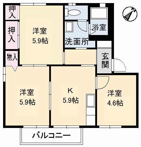 メゾン ラフィネ A棟の物件間取画像