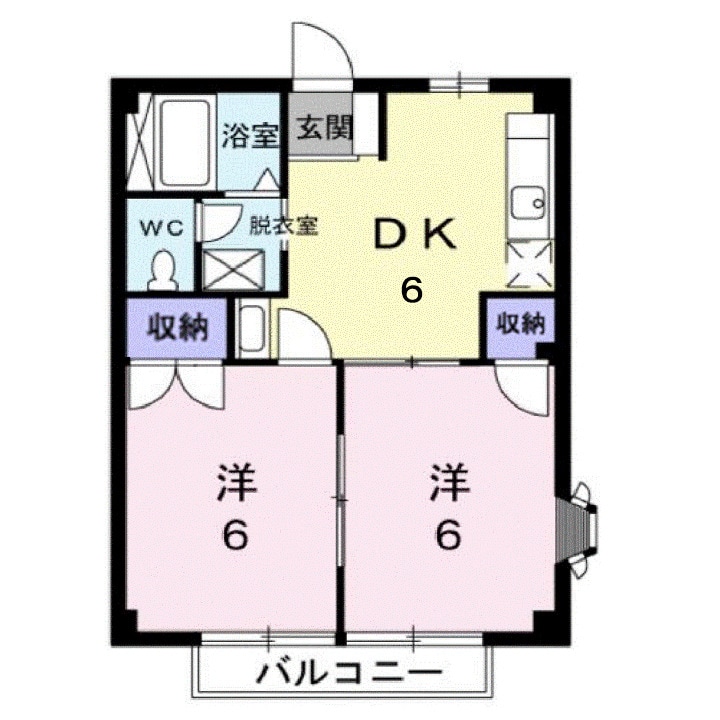 シティハイツエレガントＤの物件間取画像