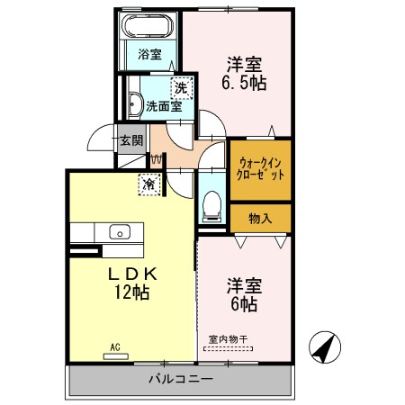 アルカンシェルBの物件間取画像