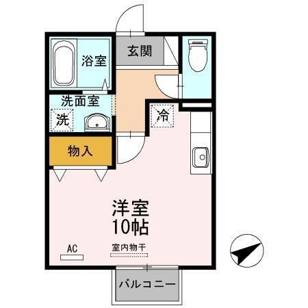 パティオ深津の物件間取画像