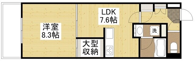 フラットリア春日の物件間取画像