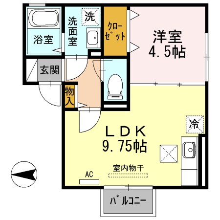 セジュール神辺の物件間取画像