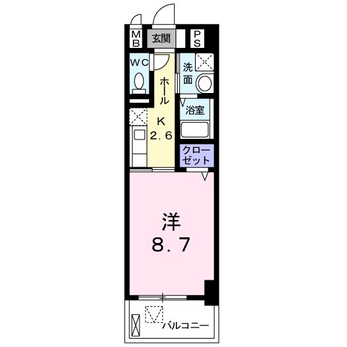 エスパシオ南蔵王の物件間取画像