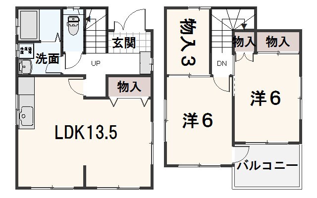 近藤貸住宅の物件間取画像