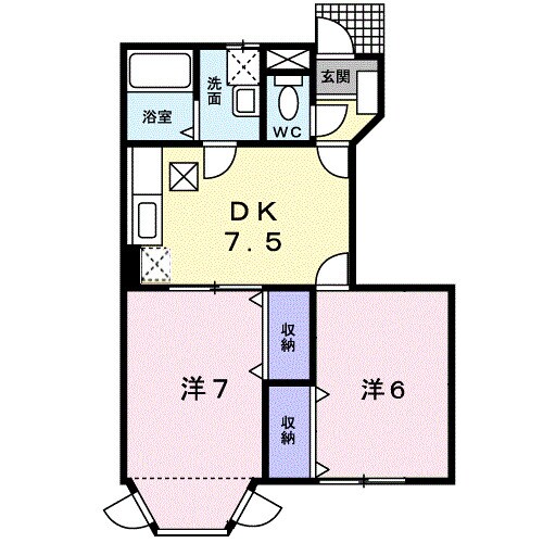 ファミールメゾンの物件間取画像