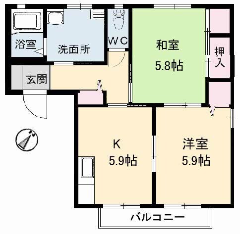 リーデンハイツの物件間取画像