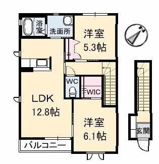 パルテール D棟の物件間取画像