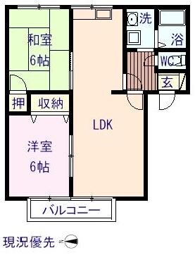 メゾンすみれ１の物件間取画像