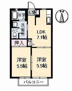 ローゼサンクの物件間取画像