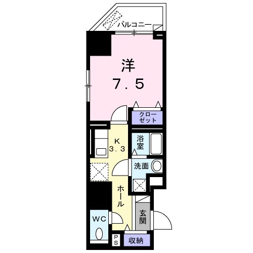 プリムローズ宝町の物件間取画像