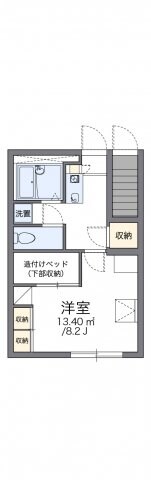 レオパレスコンフォート山手Ｂの物件間取画像