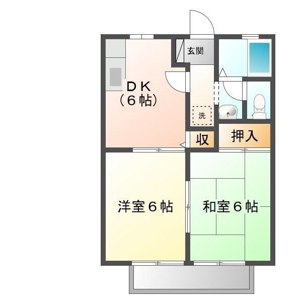 ビーライン東川口Ａ・Ｂの物件間取画像