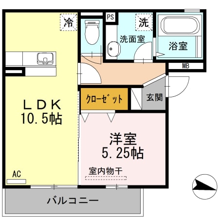 グランデージ青山の物件間取画像