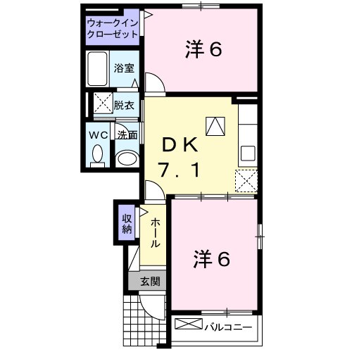 ローズ・エクラの物件間取画像