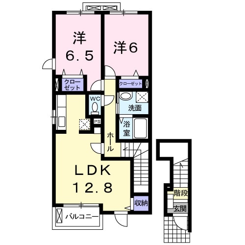 レジデンス森脇Ⅱの物件間取画像