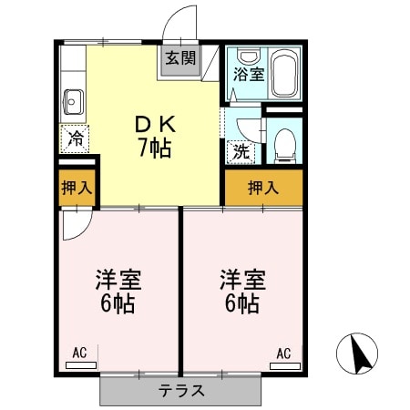 アネックスハゴロモグリーンの物件間取画像