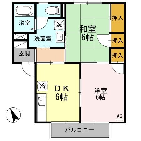 アルカサール Ⅰの物件間取画像