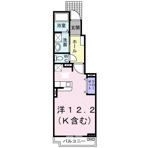 プルート稲月の物件間取画像