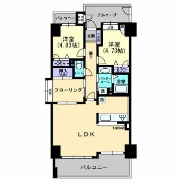 アルファステイツ入船町の物件間取画像