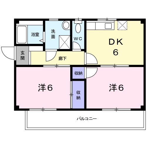 エクレール多治米Ｂの物件間取画像