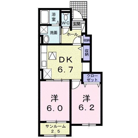 ラブリーグレイスの物件間取画像