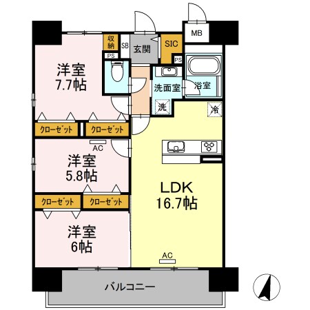 Ｓｅｒｅｎｏ光南の物件間取画像