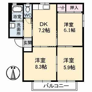 プライム EASTの物件間取画像