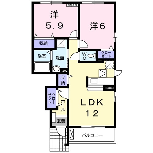 エバーグレイスの物件間取画像