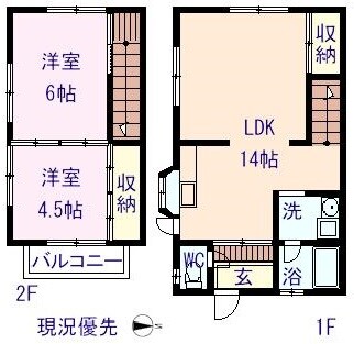 亀田貸家（吉浦町）の物件間取画像